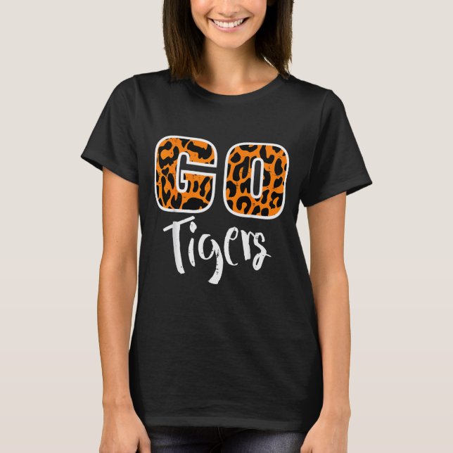 Camiseta Go Tiger Men Women Kids Girls Youth Boys Teen  (Frente)