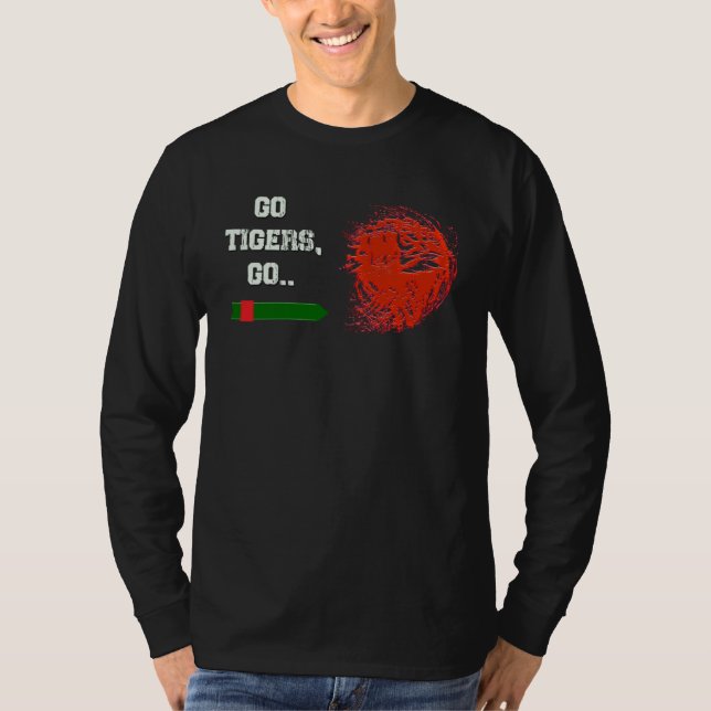 Camiseta Go Tigers Go Bangladesh Tigers (Frente)
