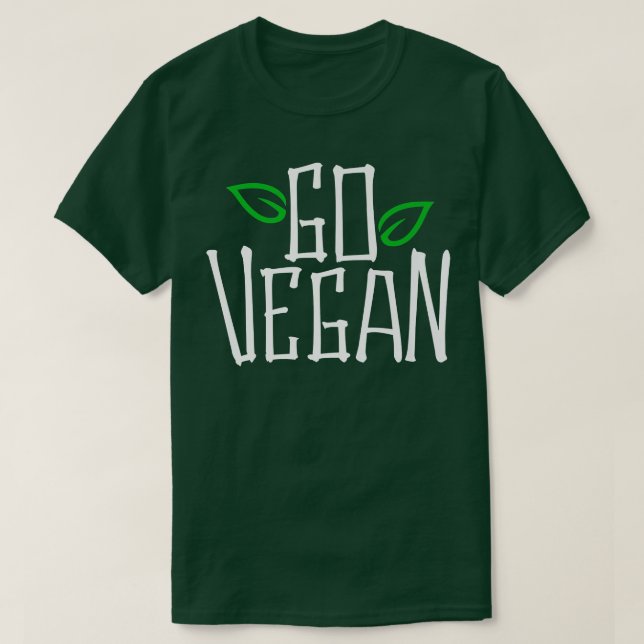 Camiseta Go Vegan (Frente do Design)