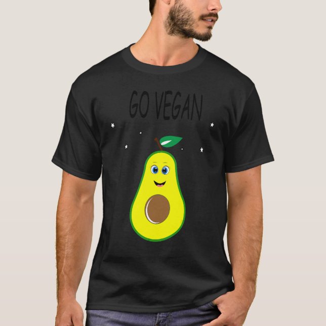 Camiseta Go Vegan Avocado (Frente)