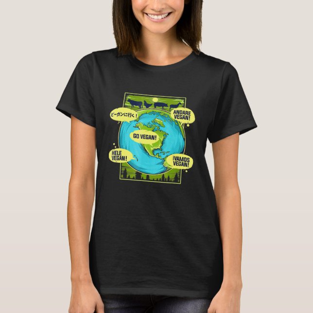 Camiseta Go Vegan Worldwide (Frente)