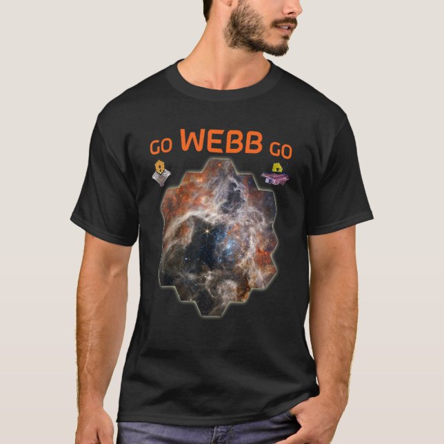 Camiseta GO  WEBB  GO  Webb Space Telescope New Tarantula N (Frente)