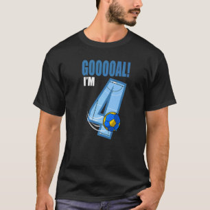 Camiseta Goal Goooal Eu sou o 4. º Aniversário do Handball