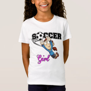 Camiseta Goalie da menina do futebol