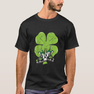 Camiseta Goalie De Dia de São Patrício De Hóquei Em Pati