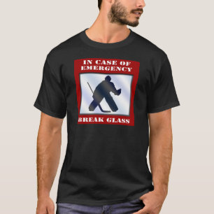 Camiseta Goalie do hóquei da emergência