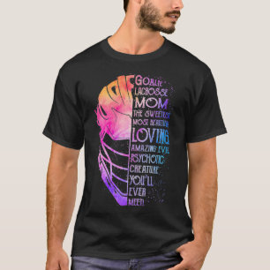 Camiseta Goalie lacrosse mãe é a mais doce e bonita das mai