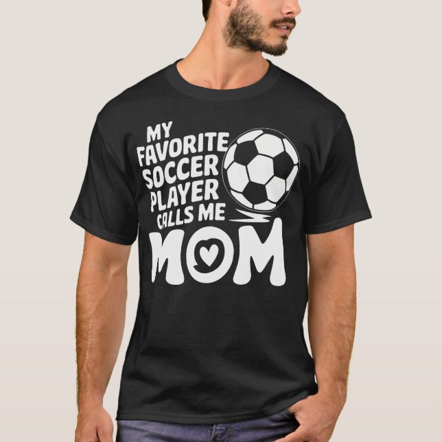 Camiseta Goalkeeper Lover My Favorite Soccer Player Calls M (Frente)
