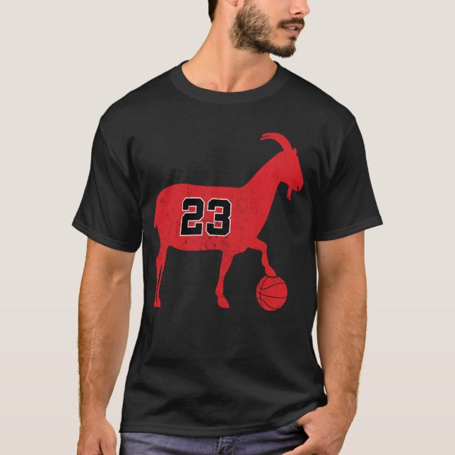 Camiseta GOAT 23 Funny Basketball (Frente)