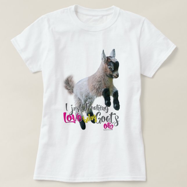 Camiseta GOAT AMVE | Eu apenas assusto amor bebezinho OK (Frente do Design)