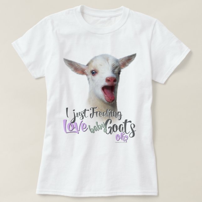Camiseta GOAT AMVE | Eu apenas assusto amor bebezinho OK (Frente do Design)