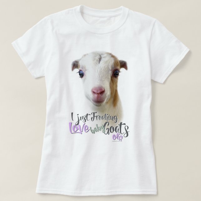 Camiseta GOAT AMVE | Eu apenas assusto amor bebezinho OK (Frente do Design)