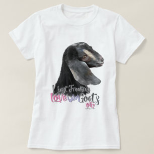 Camiseta GOAT AMVE   Eu apenas assusto amor bebezinho OK T-