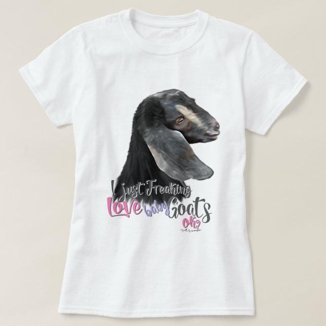 Camiseta GOAT AMVE | Eu apenas assusto amor bebezinho OK T- (Frente do Design)
