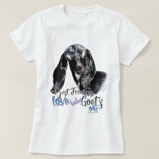Camiseta GOAT AMVE | Eu apenas assusto amor bebezinho OK T- (Frente do Design)