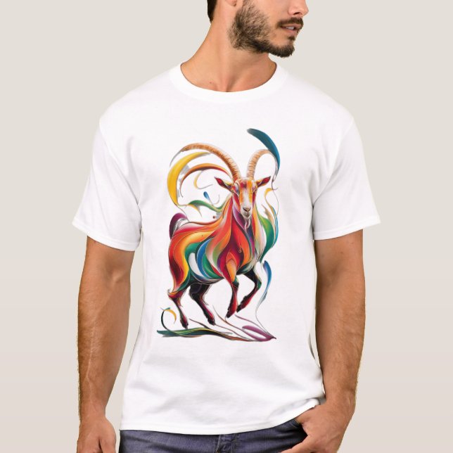 Camiseta Goat Beautiful art  (Frente)