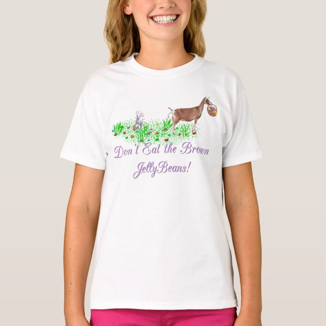 Camiseta Goat Don't Comed the Brown Jelly Beans (Frente)