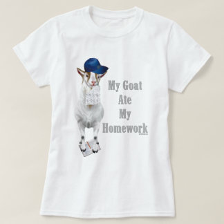 Camiseta Goat Engraçado Comeu Minha Casa