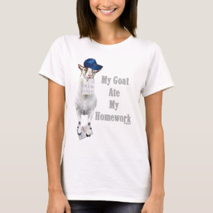 Camiseta Goat Engraçado Comeu Minha Casa