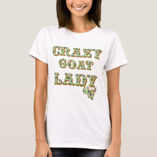 Camiseta Goat Engraçado Shirt Louca Lady 3