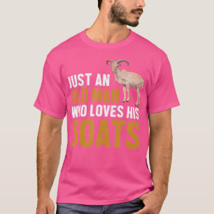 Camiseta Goat Farmer Apenas Um Velho Que Ama Os Cabelos