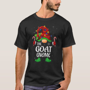 Camiseta Goat Gnomo Buffalo Red Xadrez Matching Família Chr