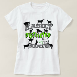 Camiseta GOAT HUMOR | Cute facilmente distraído por cabras