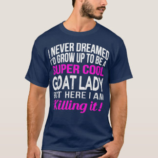 Camiseta Goat Lady Funny Goat Lover Giftszoo