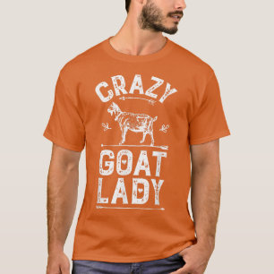 Camiseta Goat Louco Lady Funny Goats Amava Fazenda Farmer G