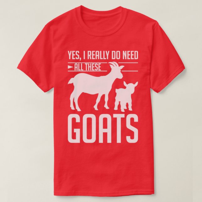 Camiseta Goat Lover Farming Funny Farmer Farm Animal Goat1 (Frente do Design)
