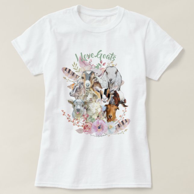Camiseta GOAT LOVER | Ofertas de Precioso de Deus GetYerGoa (Frente do Design)