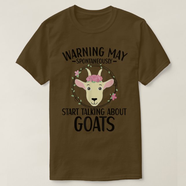 Camiseta Goat May Spontaneamente Começa A Falar Sobre Capri (Frente do Design)
