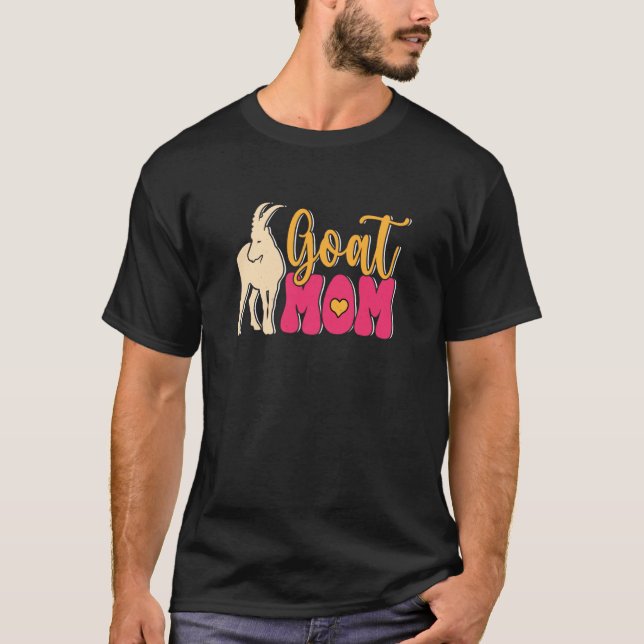 Camiseta Goat Mom Farmer Farm Animal (Frente)