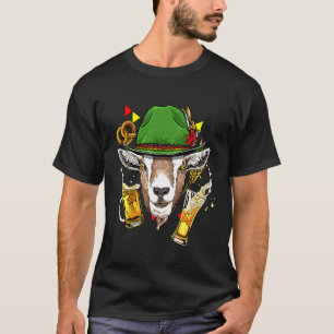 Camiseta Goat Oktoberfest Lederhosen Costume German Beer Fe