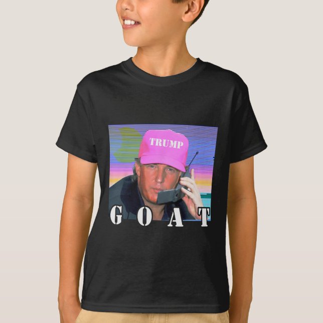 Camiseta Goat Republican Trump 2024 Engraçado (Frente)