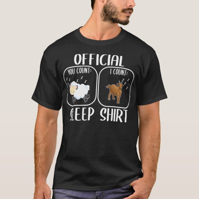 Camiseta Goat Sleepshirt Counting Sheep (Frente)