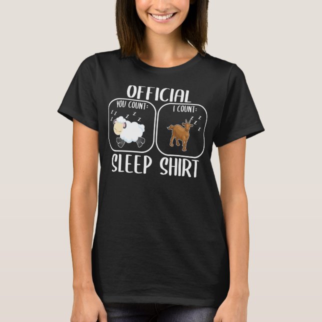 Camiseta Goat Sleepshirt Counting Sheep (Frente)