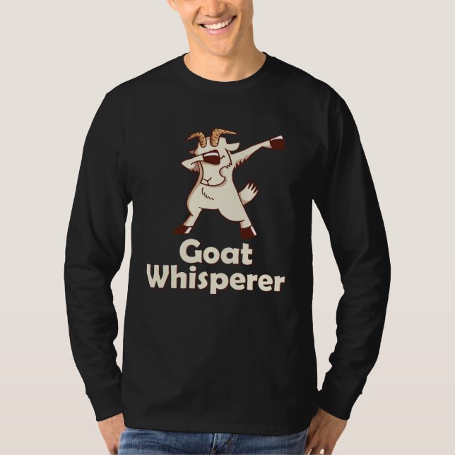 Camiseta Goat Whisperer & Goats dabbing (Frente)