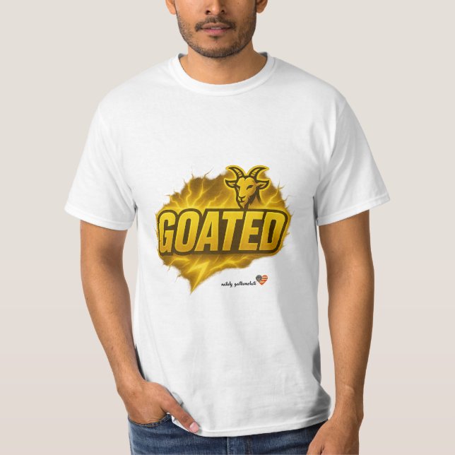 Camiseta GOATED Power Graphic T-Shirt | Bold Lightning Moti (Frente)