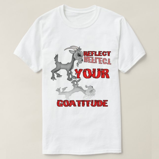 Camiseta Goatitude Engraçada (Frente do Design)