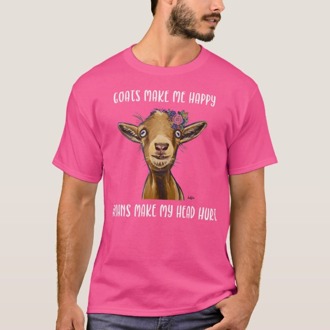 Camiseta Goats Me Faz Feliz Capuz (Frente)