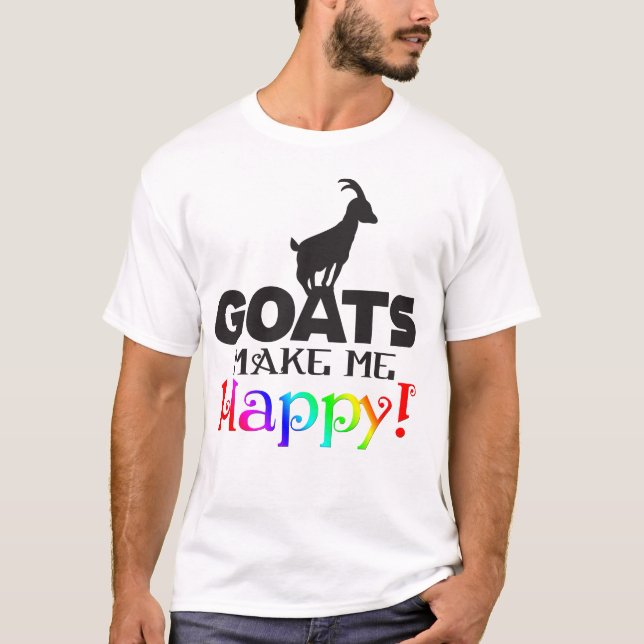Camiseta GOATS me fazem feliz (Frente)