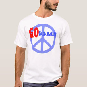 Camiseta GOBAMA com sinal de paz Obama 2008