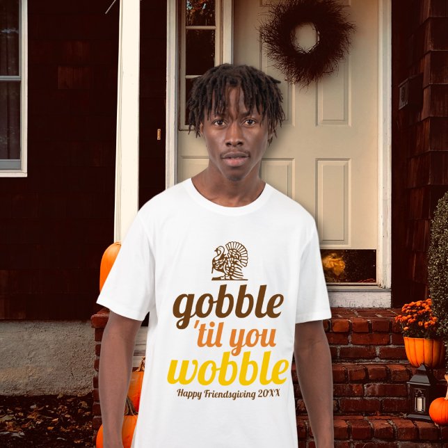 Camiseta Gobble até que você bata no outono engraçado (Criador carregado)