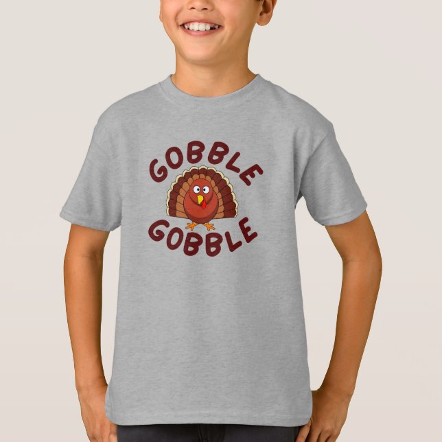 Camiseta Gobble Gobble Thanksgiving T-Shirt (Frente)