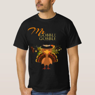 Camiseta Gobble-Gobble-Turquia-Ação de Graças