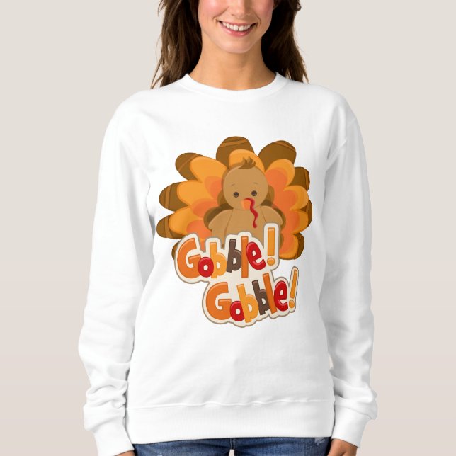 Camiseta gobble Holiday de Ação de Graças (Frente)
