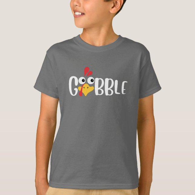 Camiseta Gobble Thanksgiving Turkey (Frente)