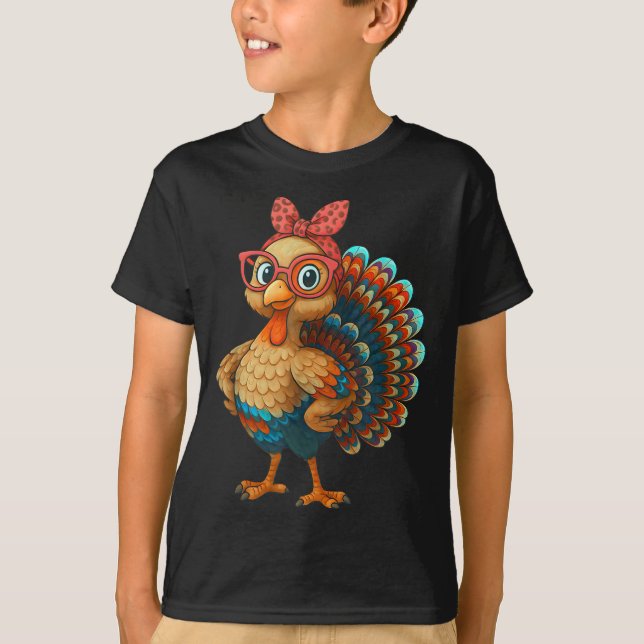 Camiseta Gobble Turkey Day Happy Thanksgiving For Toddlers  (Frente)