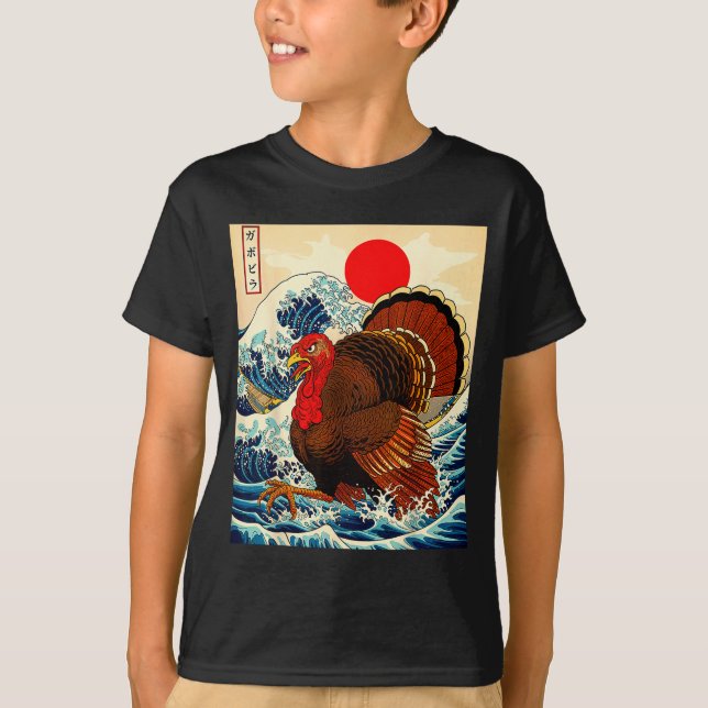 Camiseta Gobblezilla Turkey Funny Thanksgiving For Men Wome (Frente)